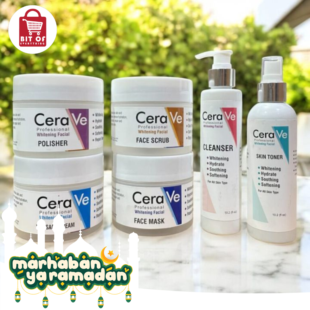 CeraVe 6-in-1 Facial Kit – Complete Skincare Set for Hydration & Protection by CeraVe