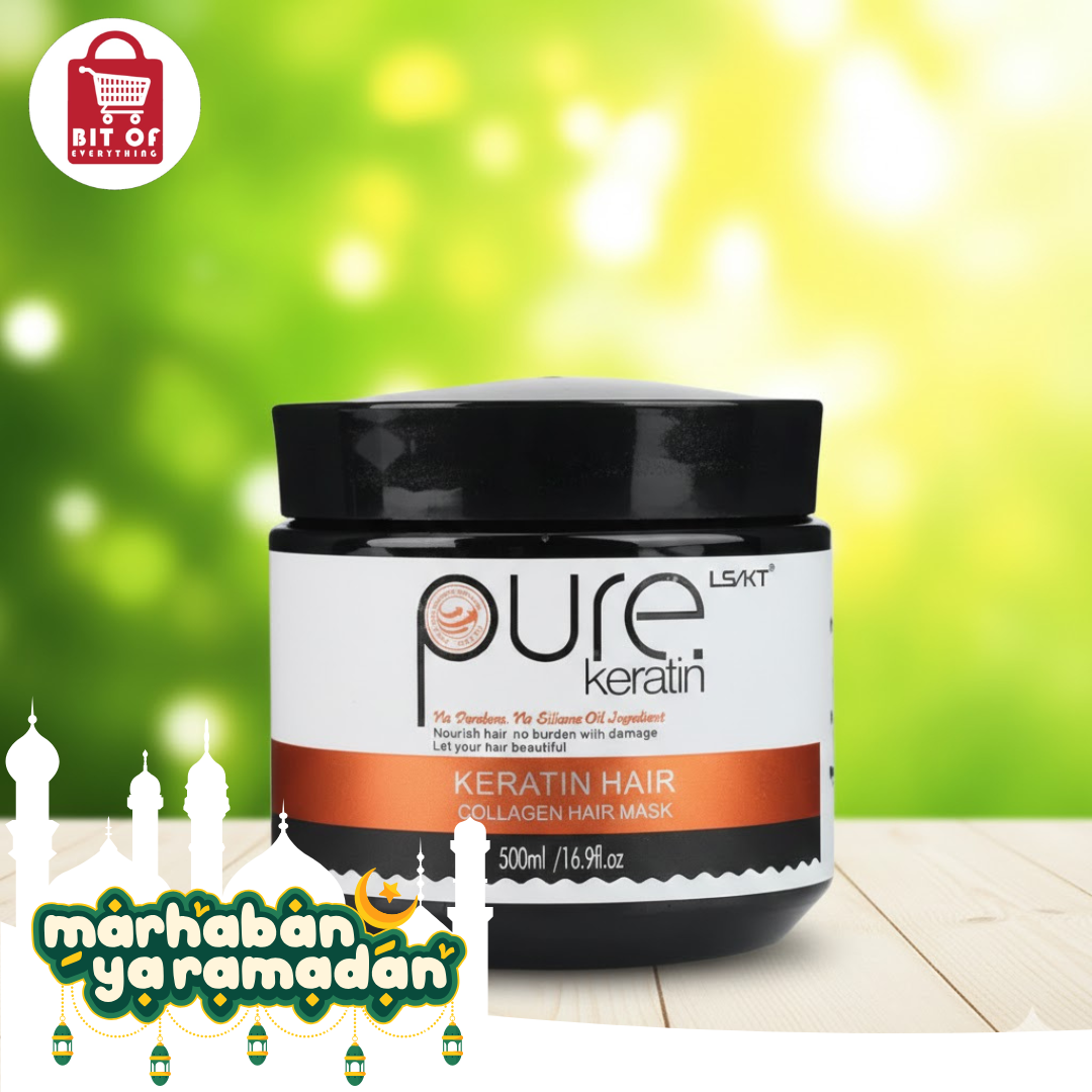 Pure Keratin Collagen Hair Mask – Deep Repair & Strengthening Treatment by hair masks