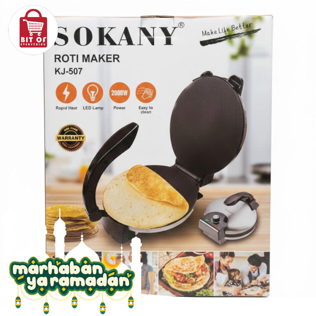 Sokany Automatic Roti Maker – Soft, Perfect Rotis Every Time