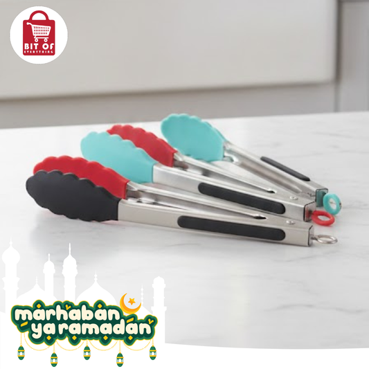 Stainless Steel Kitchen Chimmta – Multi-Purpose Cooking & Serving Tongs (EACH)
