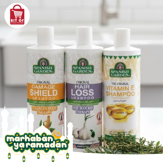 Spanish Garden Natural Shampoo – Gentle Daily Hair Cleanser (EACH)