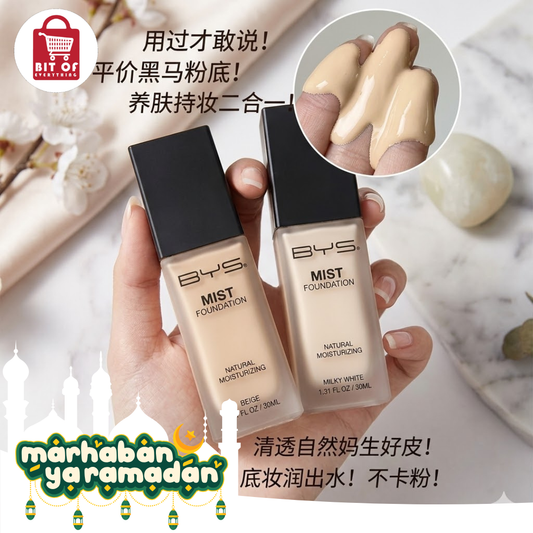 BYS Liquid Mist Foundation – Hydrating & Natural Finish