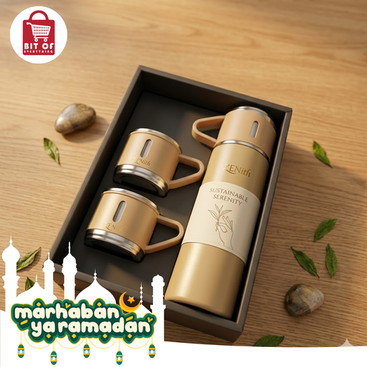 Insulated Vacuum Flask Set – Keep Drinks Hot & Cold for Hours