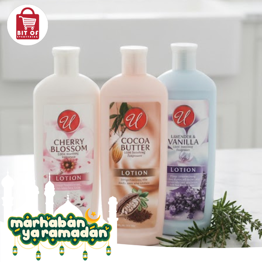 U Body Lotion – Deep Moisturizing & Softening Skin Care (EACH)
