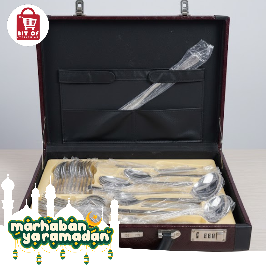 Stainless Steel Spoon & Fork Set – Durable Kitchen Cutlery