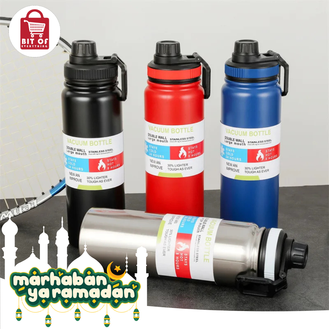 Vacuum Bottle – Insulated Stainless Steel Flask for Hot & Cold Drinks (EACH)