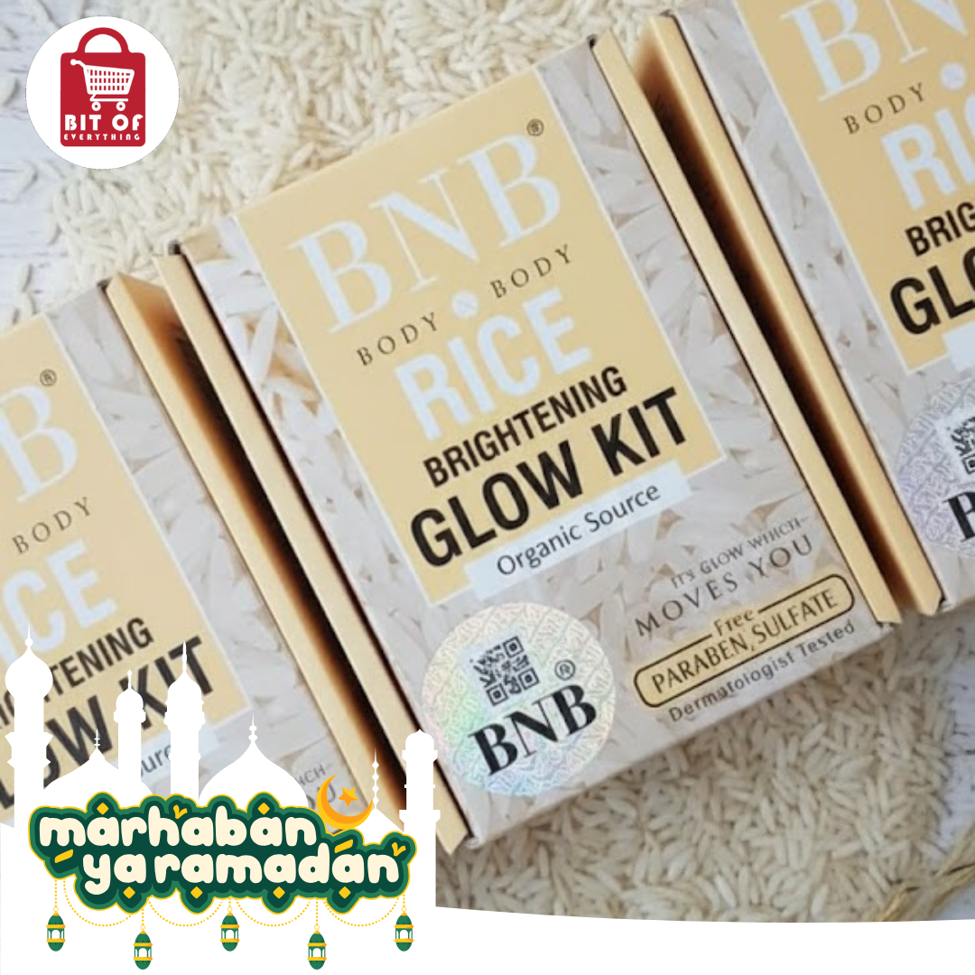 BNB Rice Brightening Glow Kit - Organic Source Skin Care Set