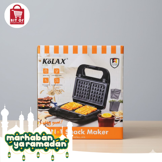 Kolax 3-in-1 Sandwich Maker – Grill, Toast & Bake Effortlessly