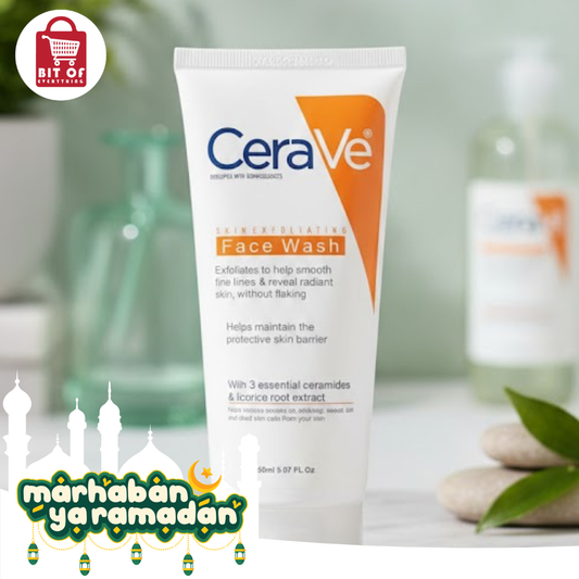 CeraVe Skin Exfoliating Face Wash with Ceramide & Licorice Root Extract (150ml)