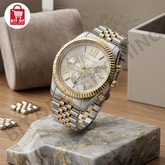 Michael Kors Lexington Two-Tone Chronograph Stainless Steel Watch