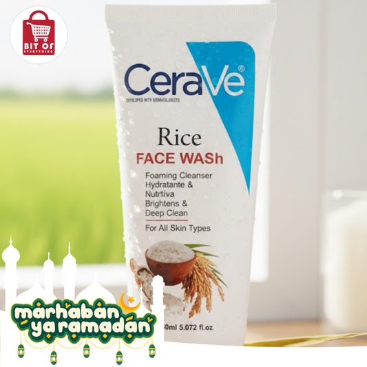 CeraVe Rice Face Wash - Brightening Foaming Cleanser (150ml)