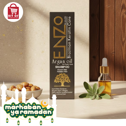 ENZO Professional Brazilian Keratin Argan Oil Shampoo (Sulfate & Paraben Free)