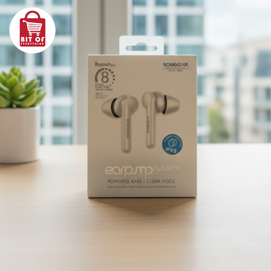 Soniear TWS 5 Pro Earbuds 🔋 | Deep Bass, Clear Sound & Long Battery Life 🚀✨