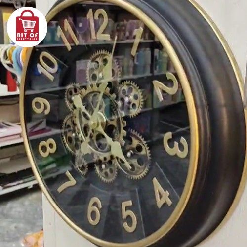 WALL CLOCK BLACK