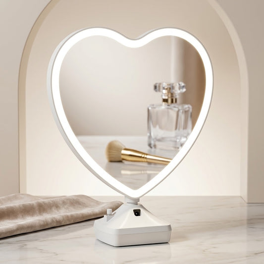 MIRROR HEART SHAPE LIGHT