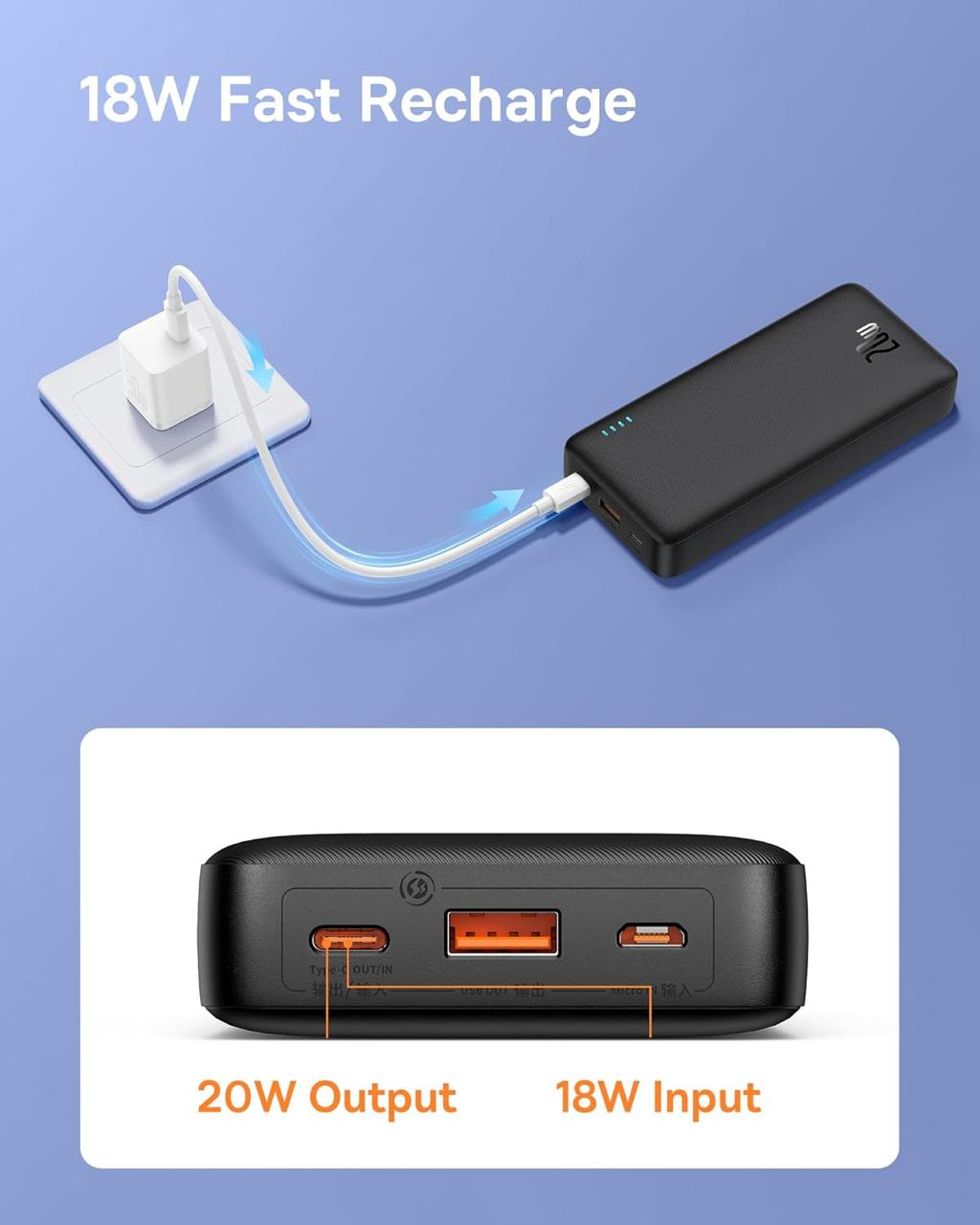 Baseus Airpow 20W 20000mAh Fast Charging Power Bank
