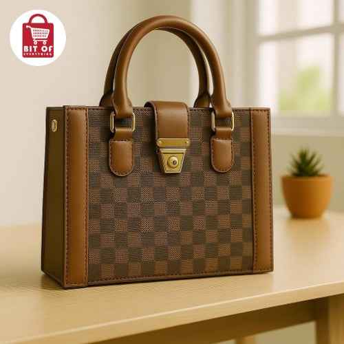 Elegant Small Structured Handbag – Chic Top Handle Design ✨