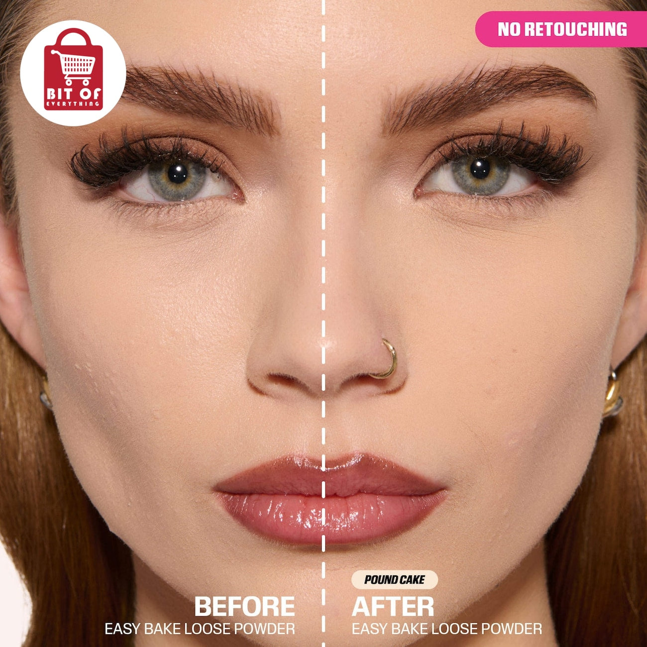 Huda Beauty Blurred Finelines & Pores Powder – Blurring Setting Powder for Smooth, Soft-Focus & Flawless-Looking Skin