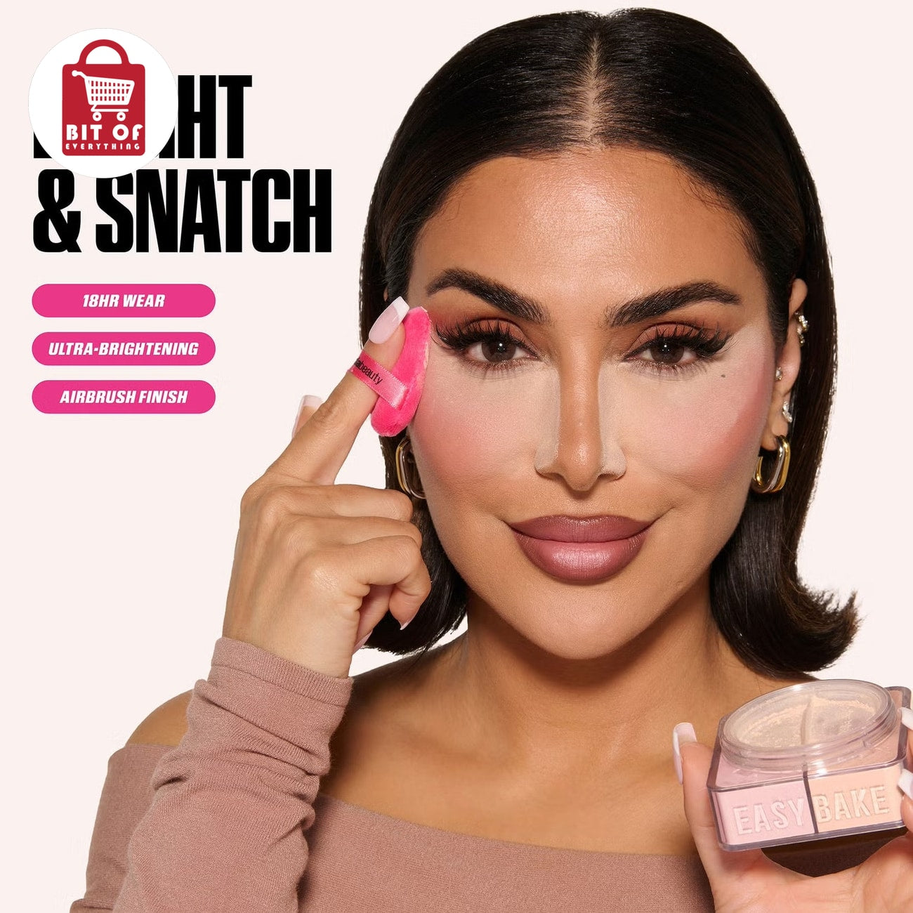 Huda Beauty Blurred Finelines & Pores Powder – Blurring Setting Powder for Smooth, Soft-Focus & Flawless-Looking Skin