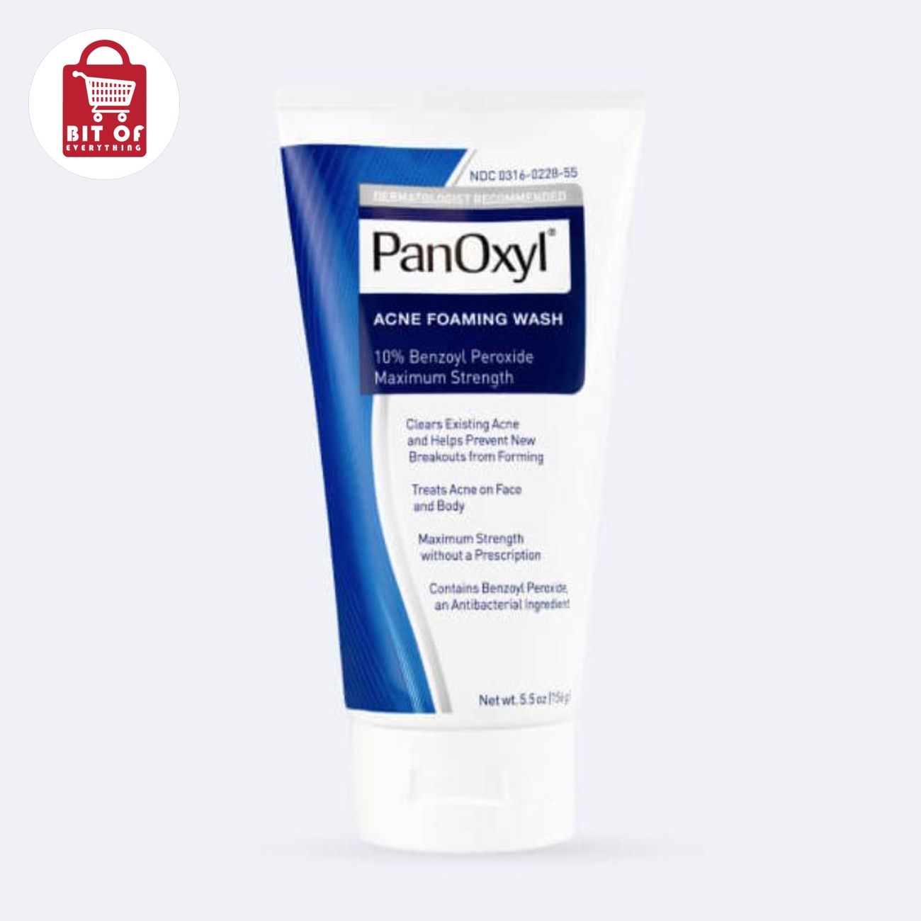 PanOxyl Face Wash – Acne Control Facial Cleanser for Deep Cleansing & Clearer-Looking Skin