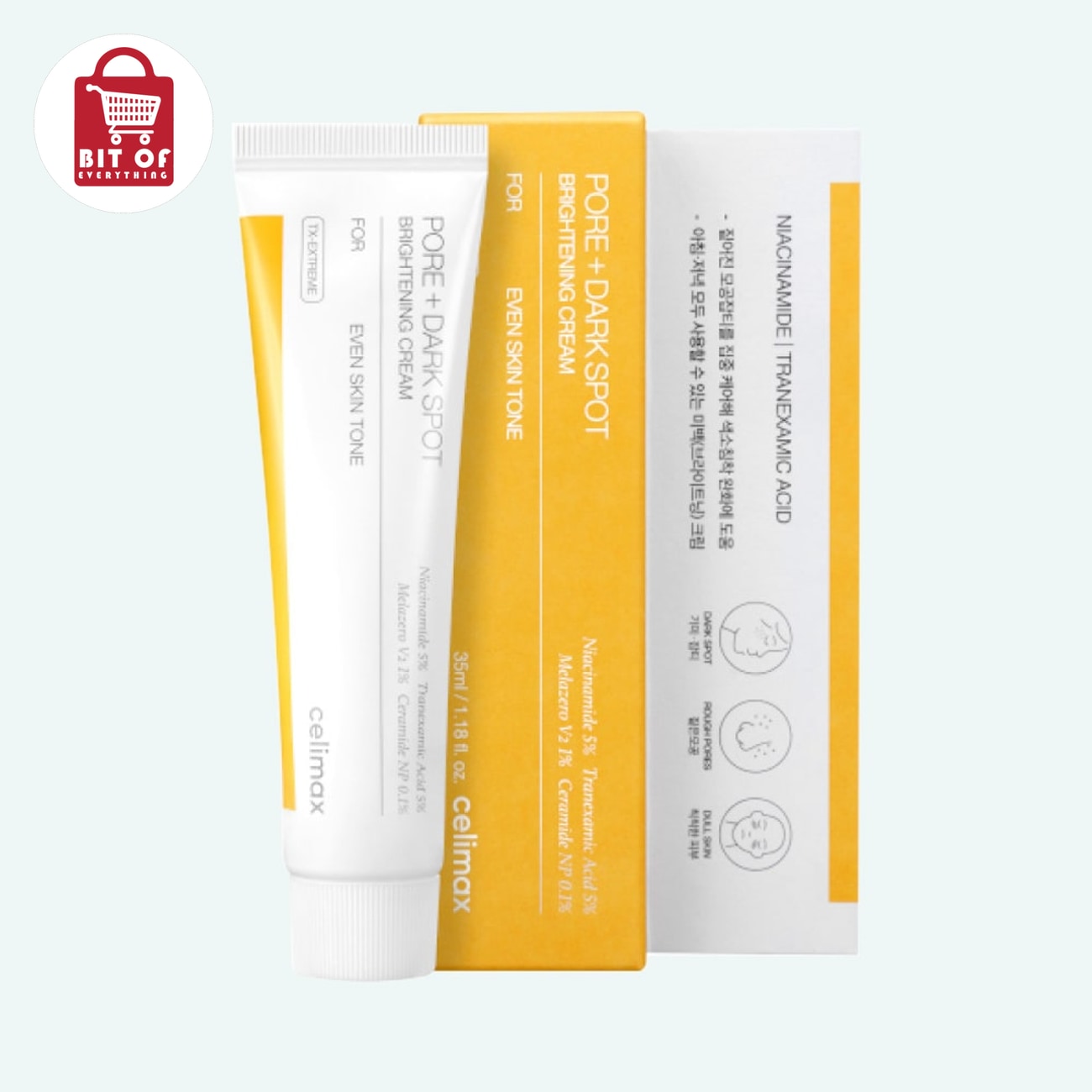 Celimax Pore & Dark Spot Cream – Brightening Facial Cream for Pore Care & Even-Looking Skin