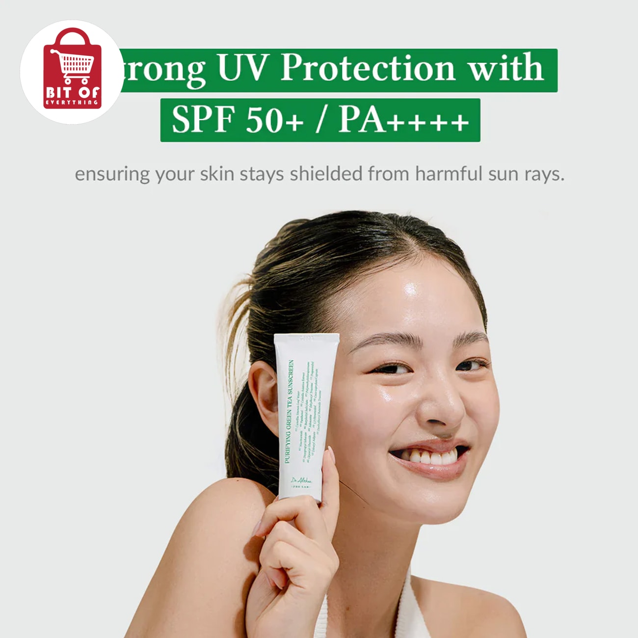 Purifying Green Tea Sunscreen SPF 50+ PA++++ – Lightweight Daily Sun Protection for Fresh & Clear-Looking Skin