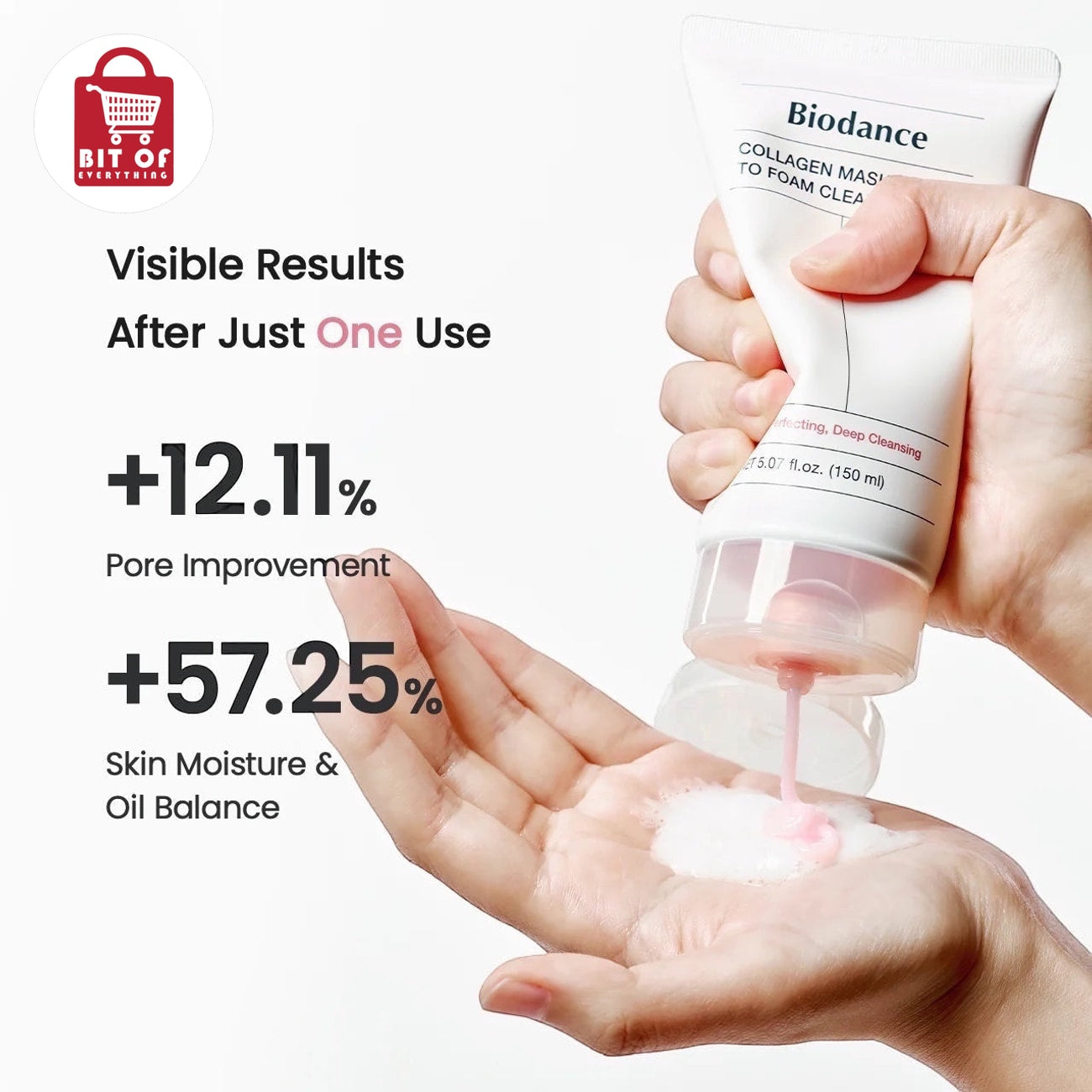 Biodance Collagen Mask to Foam Cleanser – Hydrating Facial Cleanser for Smooth, Fresh & Radiant-Looking Skin
