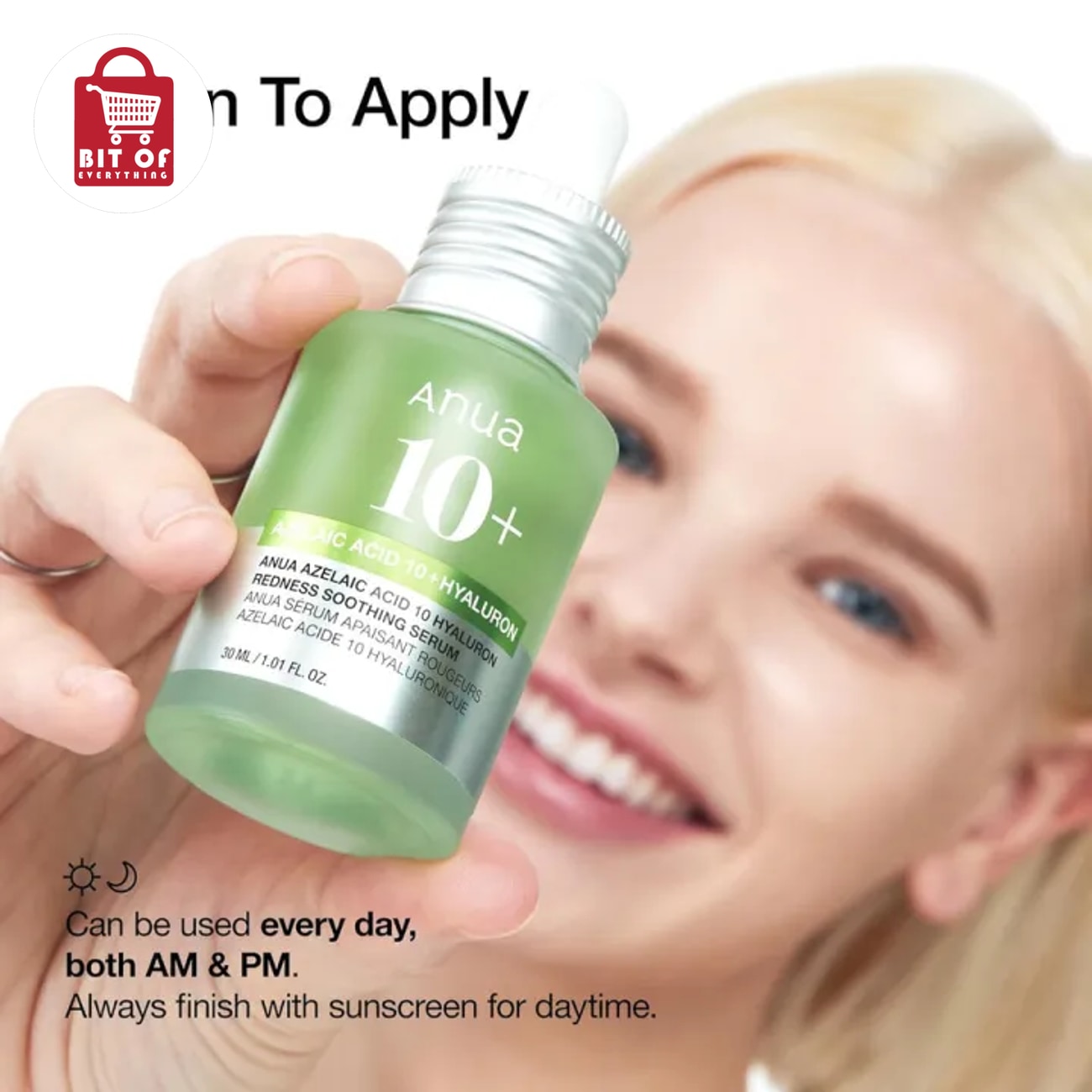 Anua Hyaluron Redness Soothing Serum – Hydrating & Calming Facial Serum for Sensitive, Dry & Redness-Prone Skin