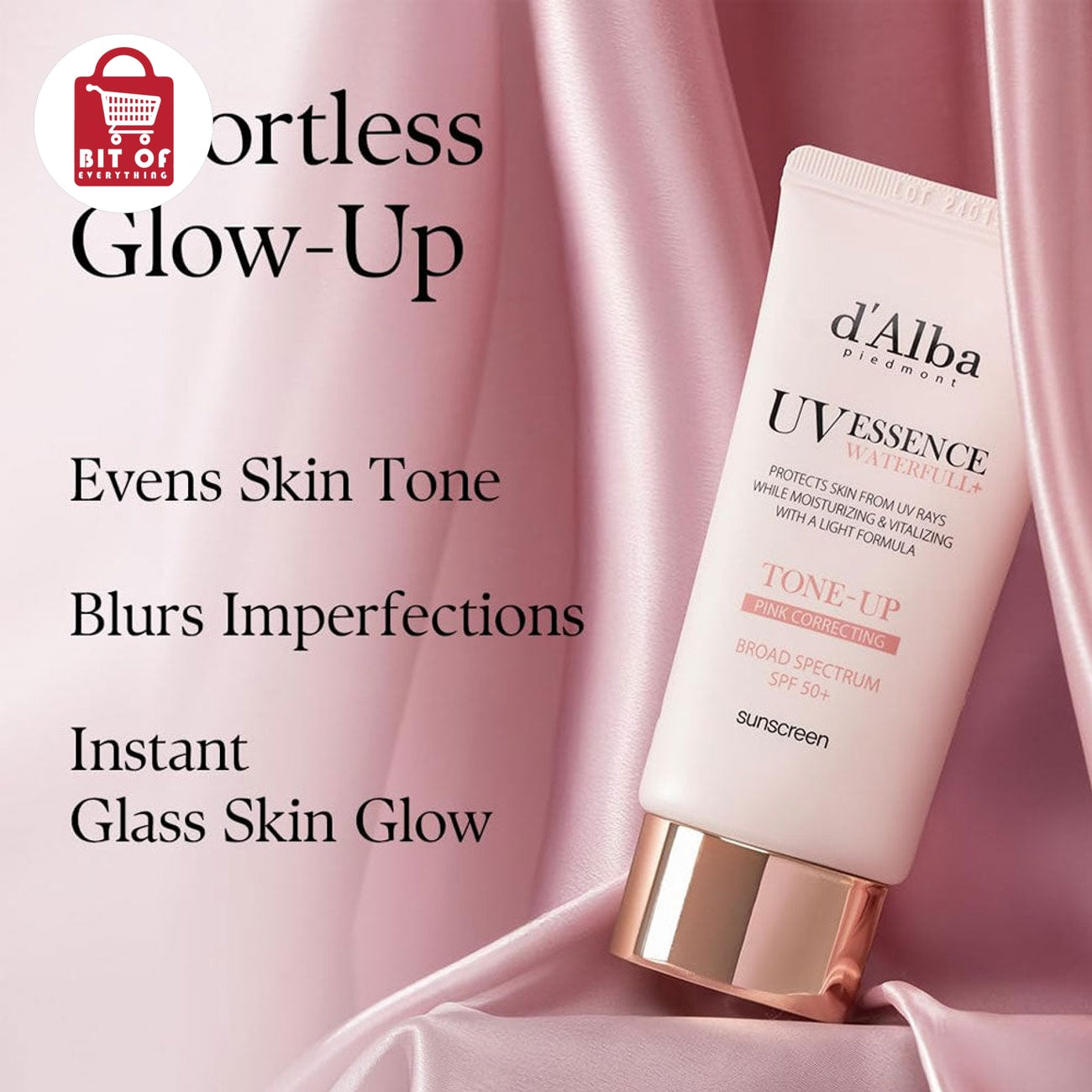 d'Alba UV Essence – Lightweight Sunscreen Essence for Hydrated, Radiant & Protected-Looking Skin