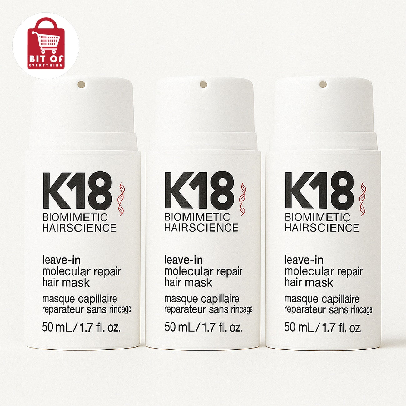 K18 Biomimetic Hair Mask – Leave-In Molecular Repair Treatment for Stronger, Smoother & Healthier-Looking Hair