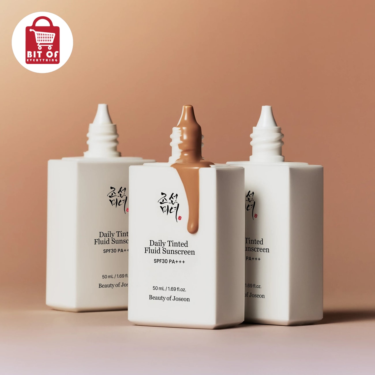 Korean Daily Tinted Sunscreen SPF 50+ – Lightweight UV Protection with Natural Skin-Tint Finish