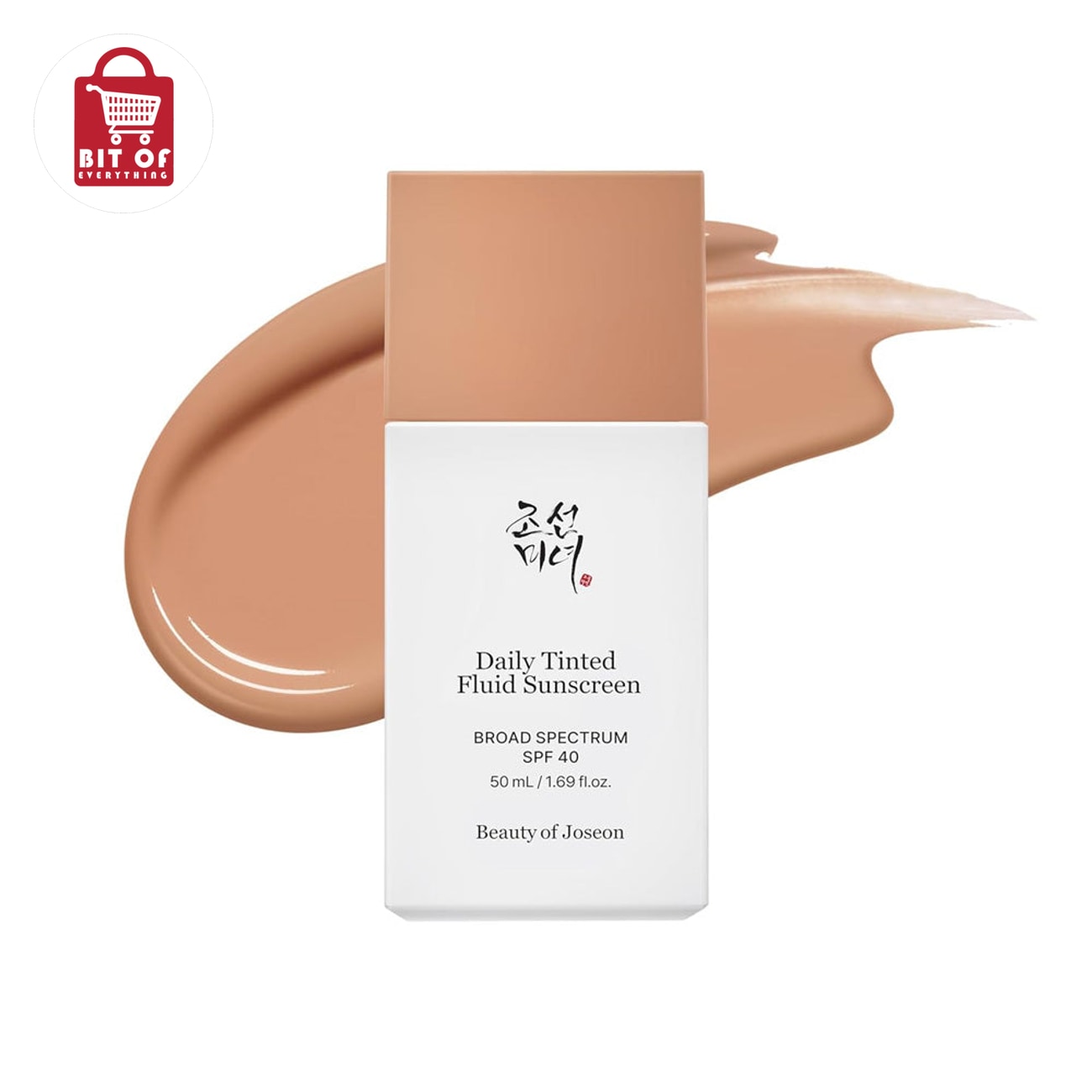 Korean Daily Tinted Sunscreen SPF 50+ – Lightweight UV Protection with Natural Skin-Tint Finish