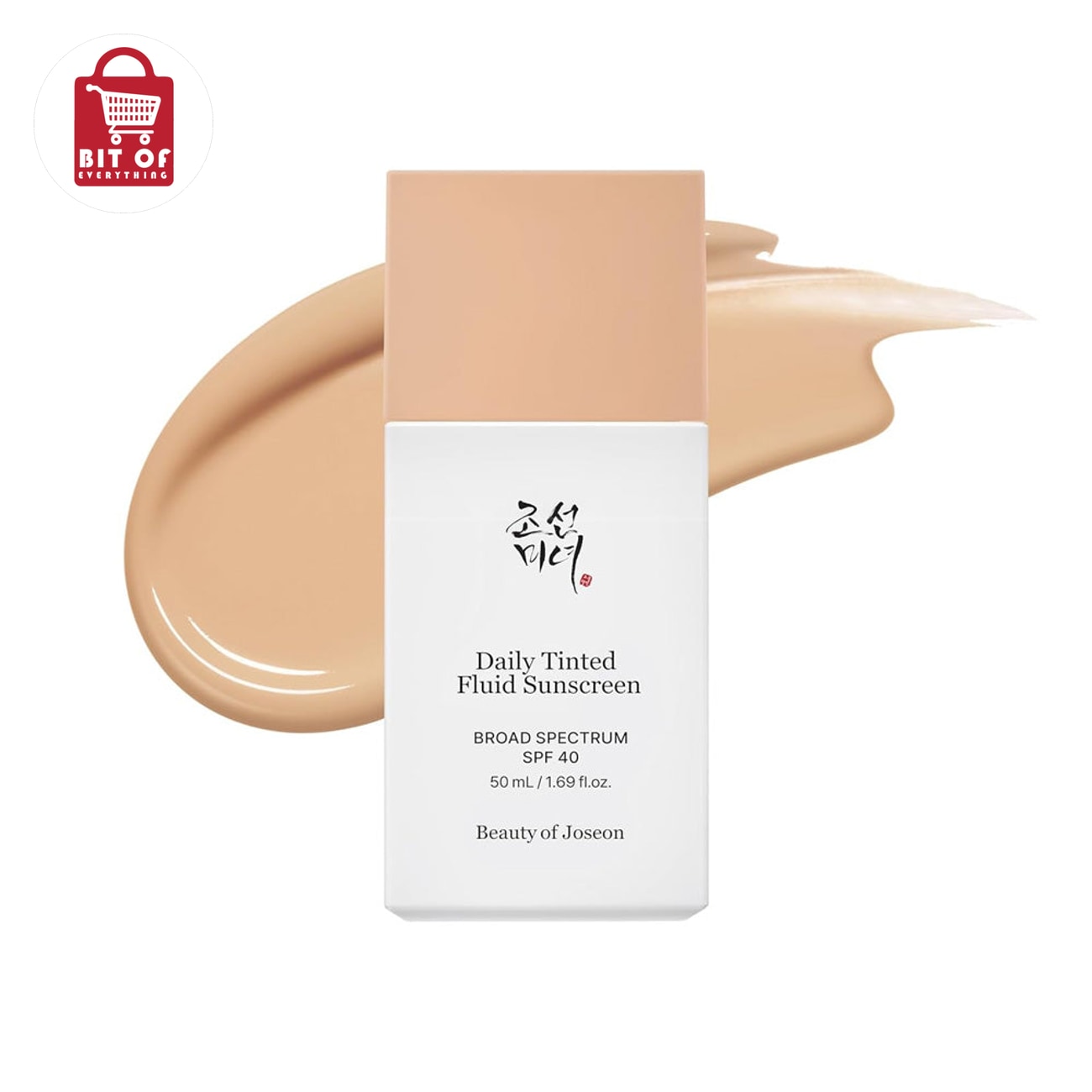 Korean Daily Tinted Sunscreen SPF 50+ – Lightweight UV Protection with Natural Skin-Tint Finish