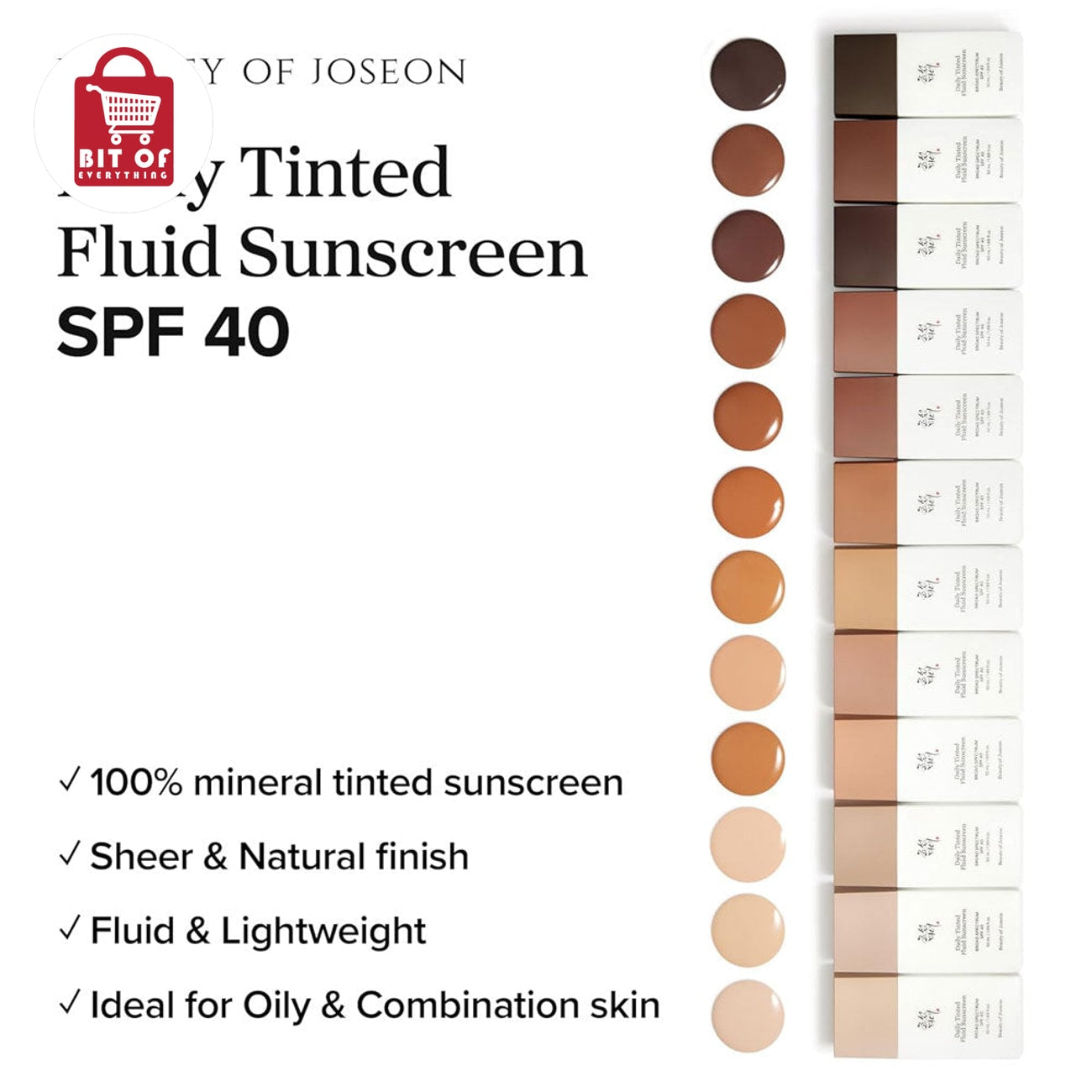 Korean Daily Tinted Sunscreen SPF 50+ – Lightweight UV Protection with Natural Skin-Tint Finish