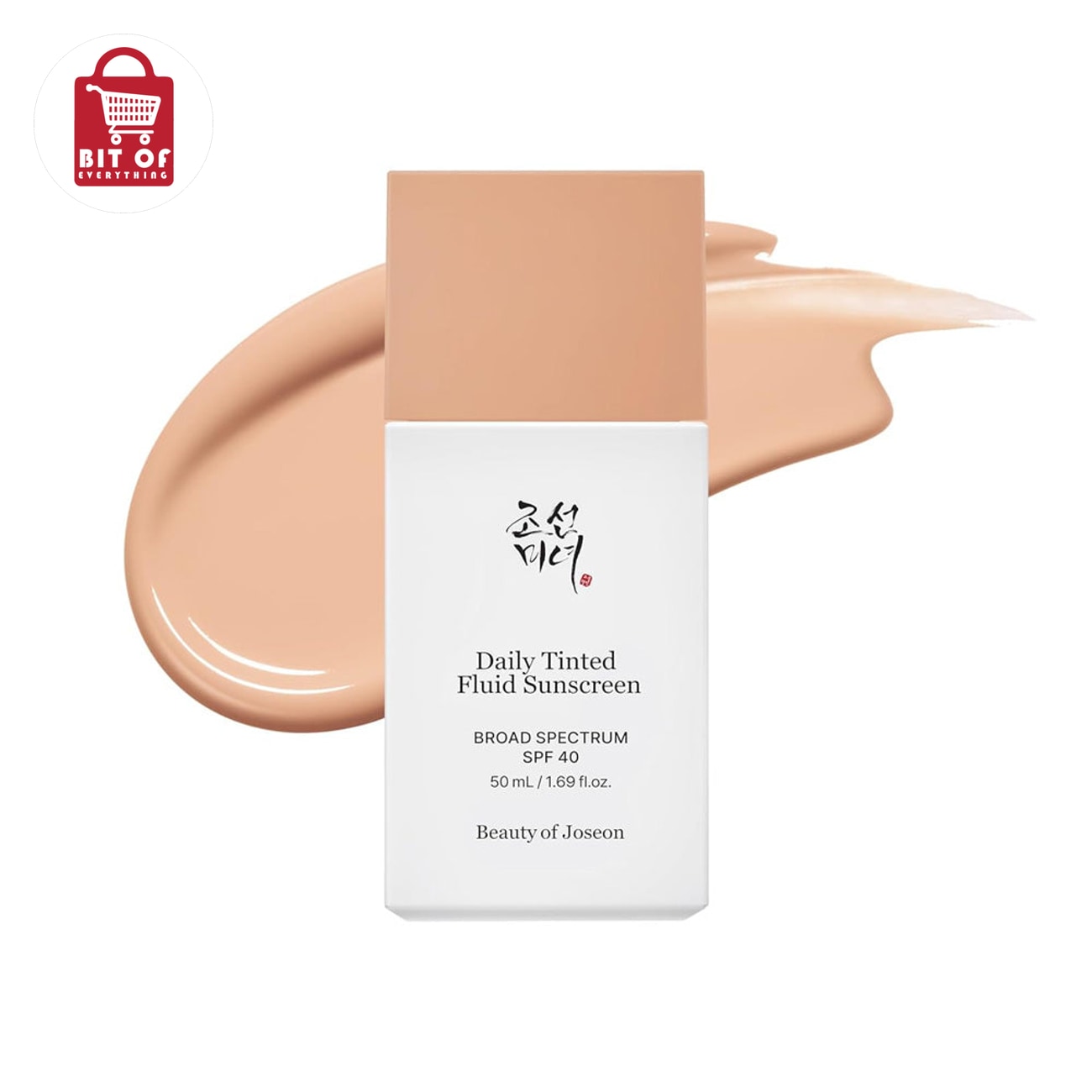 Korean Daily Tinted Sunscreen SPF 50+ – Lightweight UV Protection with Natural Skin-Tint Finish