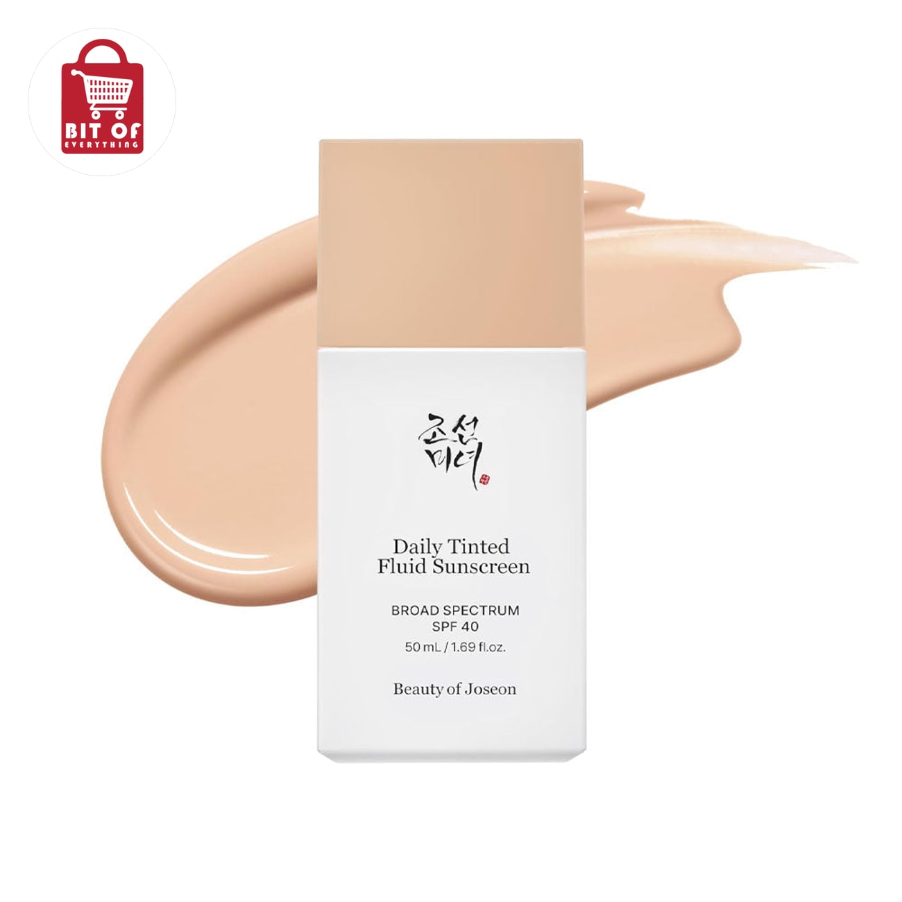 Korean Daily Tinted Sunscreen SPF 50+ – Lightweight UV Protection with Natural Skin-Tint Finish