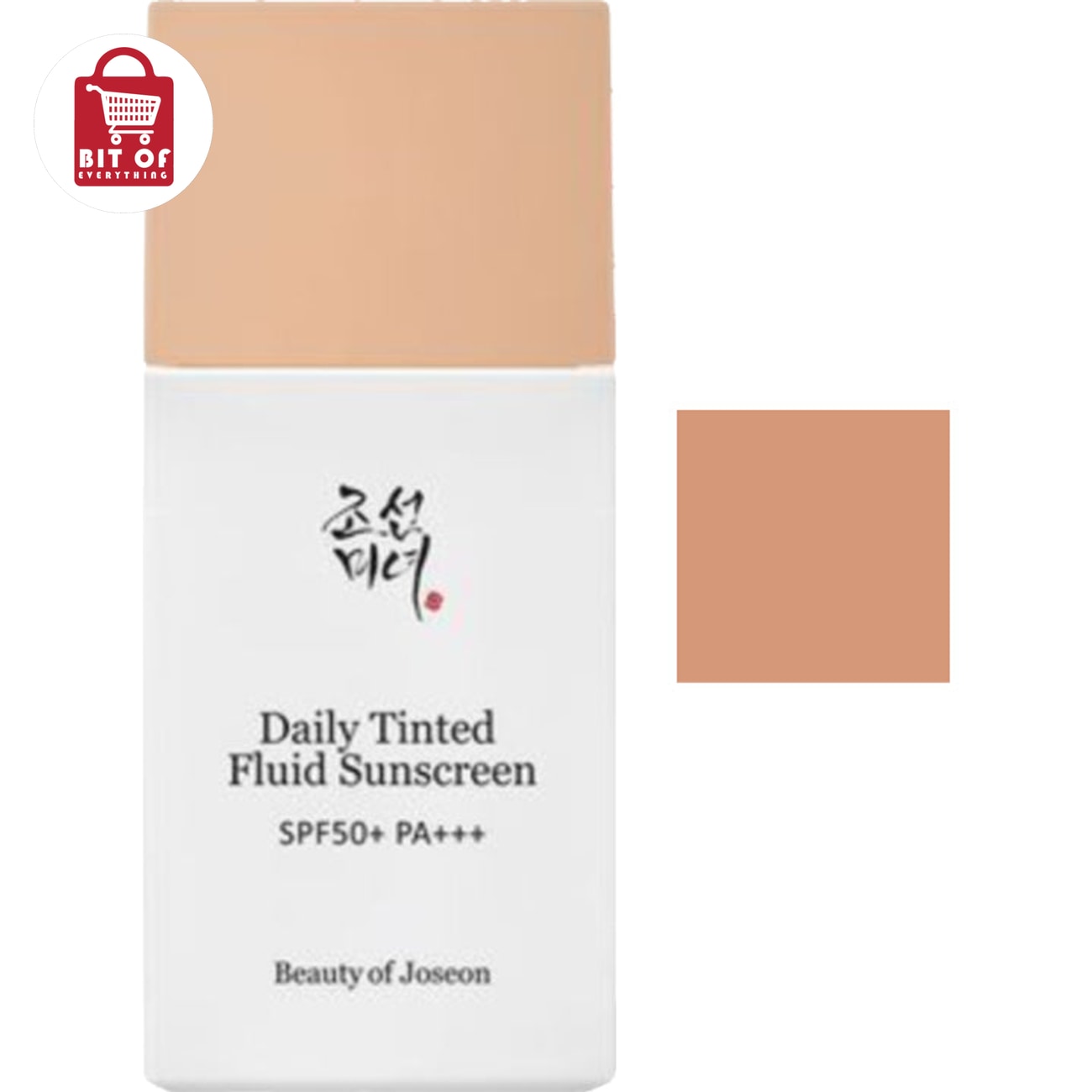 Korean Daily Tinted Sunscreen SPF 50+ – Lightweight UV Protection with Natural Skin-Tint Finish