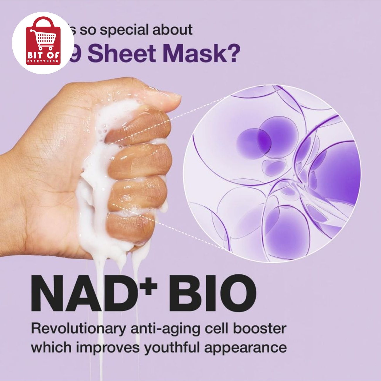 MAD BIO NAD+ Bio Lifting Full Face Mask – Firming, Hydrating & Radiance-Boosting Facial Mask