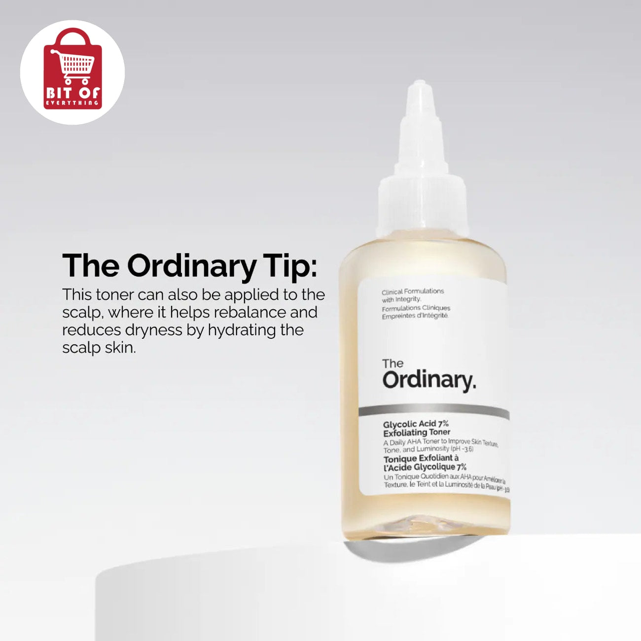 The Ordinary Glycolic Acid Toner – Exfoliating Facial Toner for Smoother, Brighter & More Refined-Looking Skin