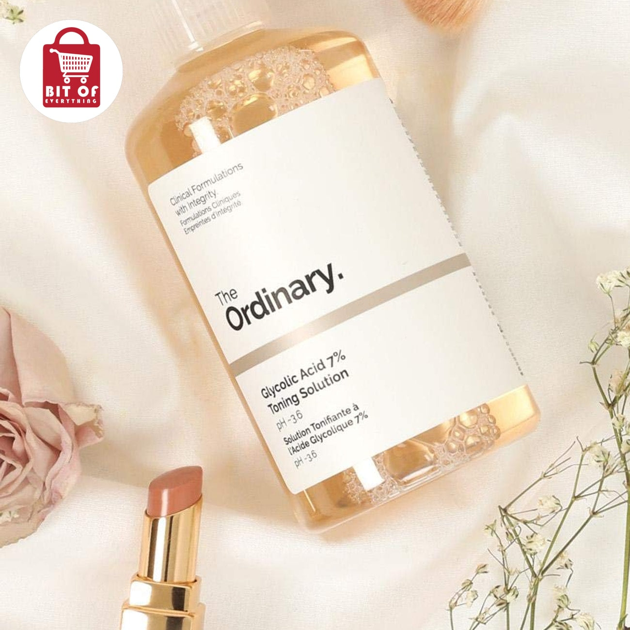 The Ordinary Glycolic Acid Toner – Exfoliating Facial Toner for Smoother, Brighter & More Refined-Looking Skin
