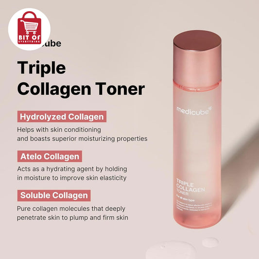 Triple Collagen Toner – Hydrating & Firming Facial Toner for Smooth, Plump & Radiant-Looking Skin