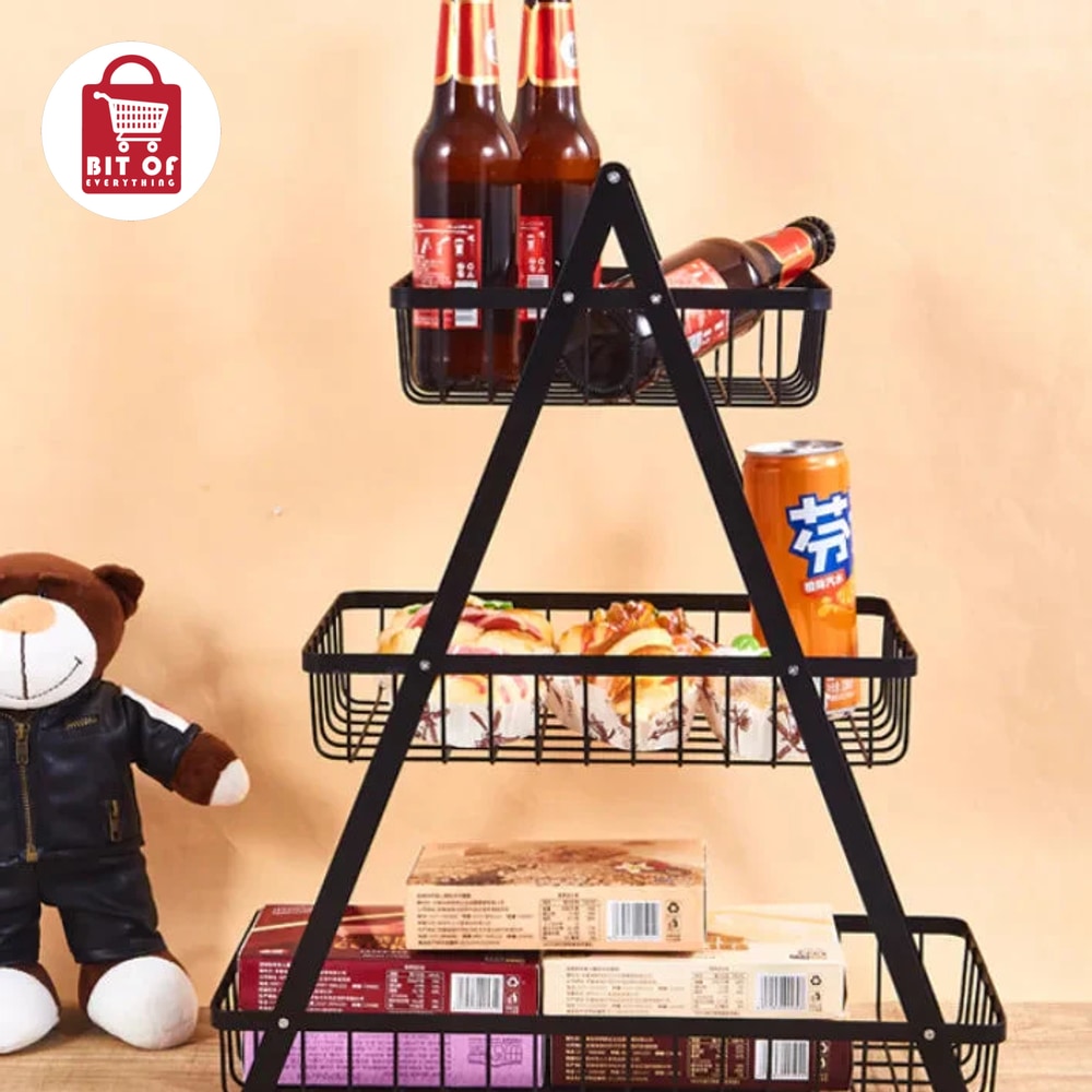 3-Rack Stand – Space-Saving Storage Organizer