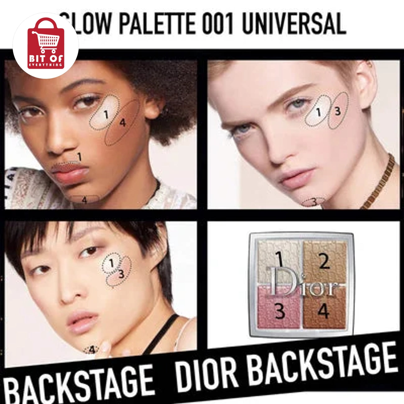 Dior Multi-Reflective Glow Palette – Multi-Use Shimmer Gel for Face, Eyes & Décolleté
