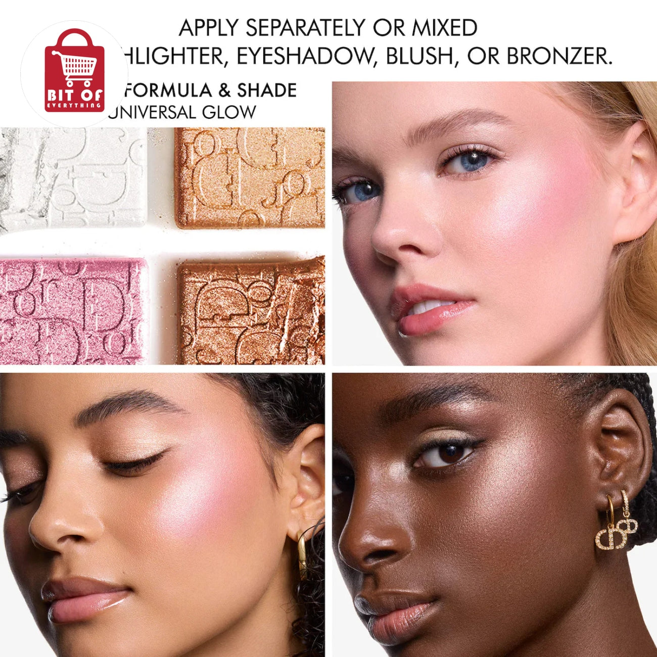Dior Multi-Reflective Glow Palette – Multi-Use Shimmer Gel for Face, Eyes & Décolleté