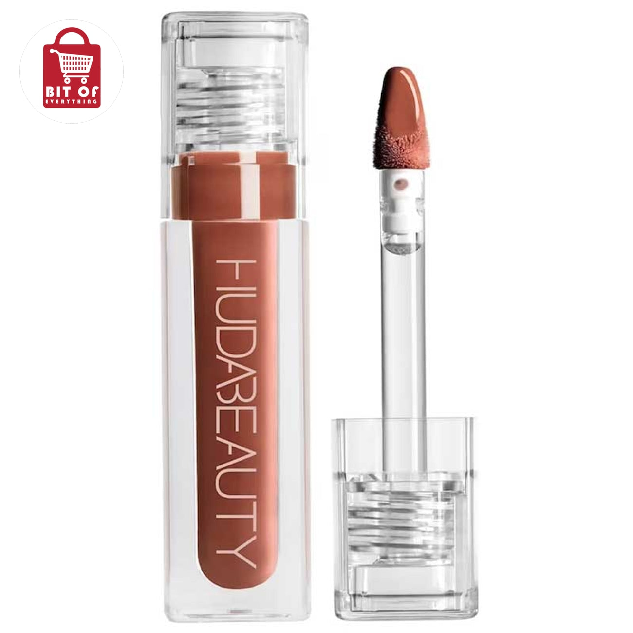 Huda Beauty Faux Filler Extra Shine Lip Gloss – Hydrating High-Shine Lip Gloss for Fuller-Looking, Juicy Lips
