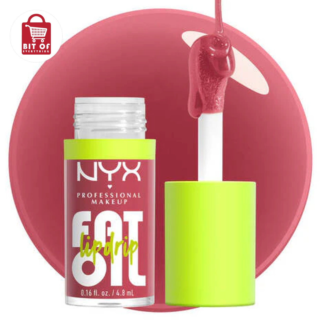 NYX Professional Makeup Fat Oil Lip Drip – Hydrating Lip Oil with Creamy, Jelly & Shimmer Finishes