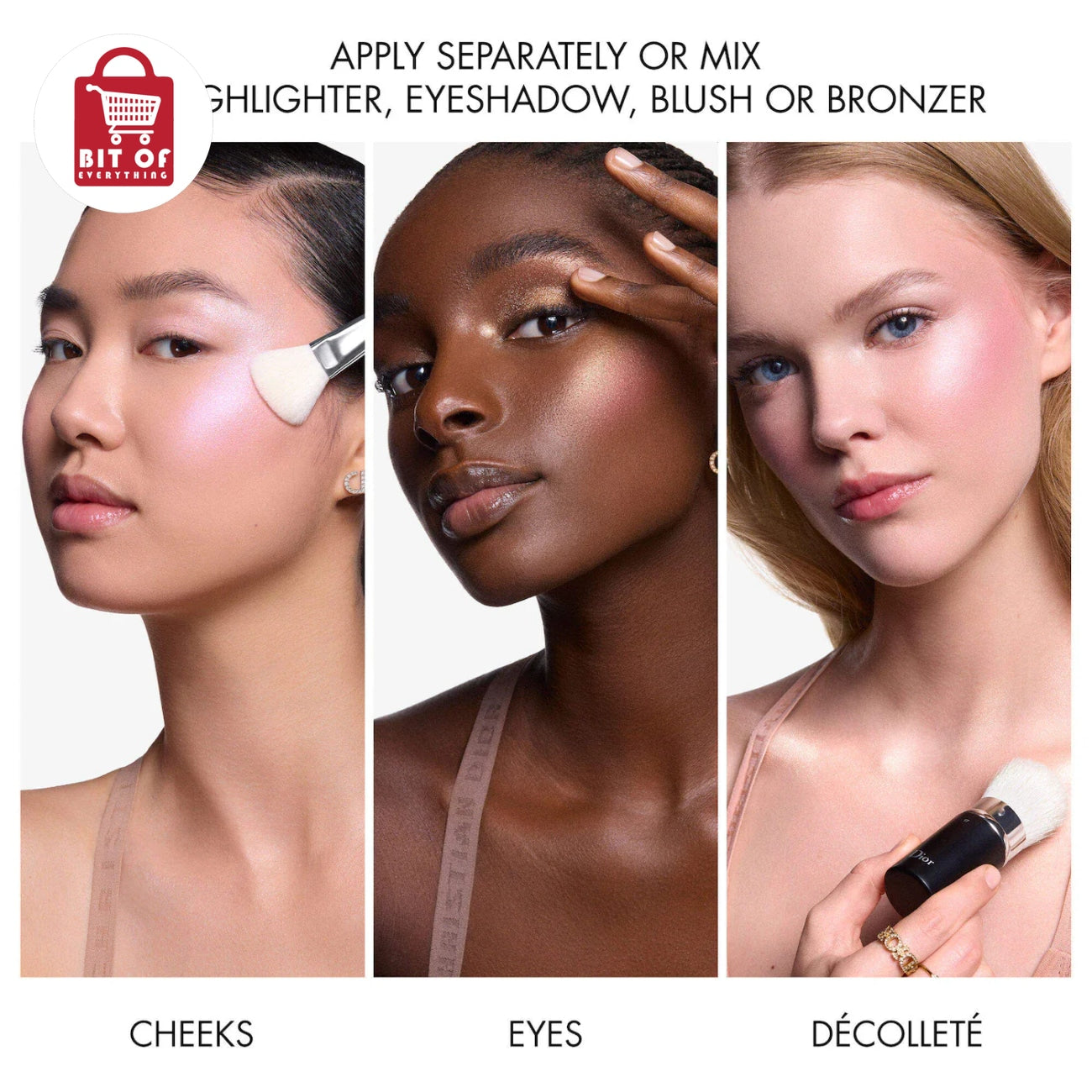 Dior Multi-Reflective Glow Palette – Multi-Use Shimmer Gel for Face, Eyes & Décolleté