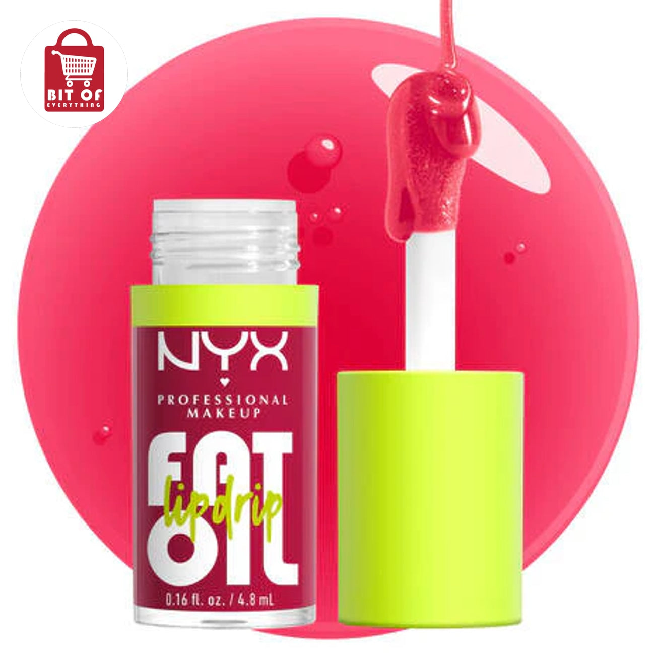 NYX Professional Makeup Fat Oil Lip Drip – Hydrating Lip Oil with Creamy, Jelly & Shimmer Finishes