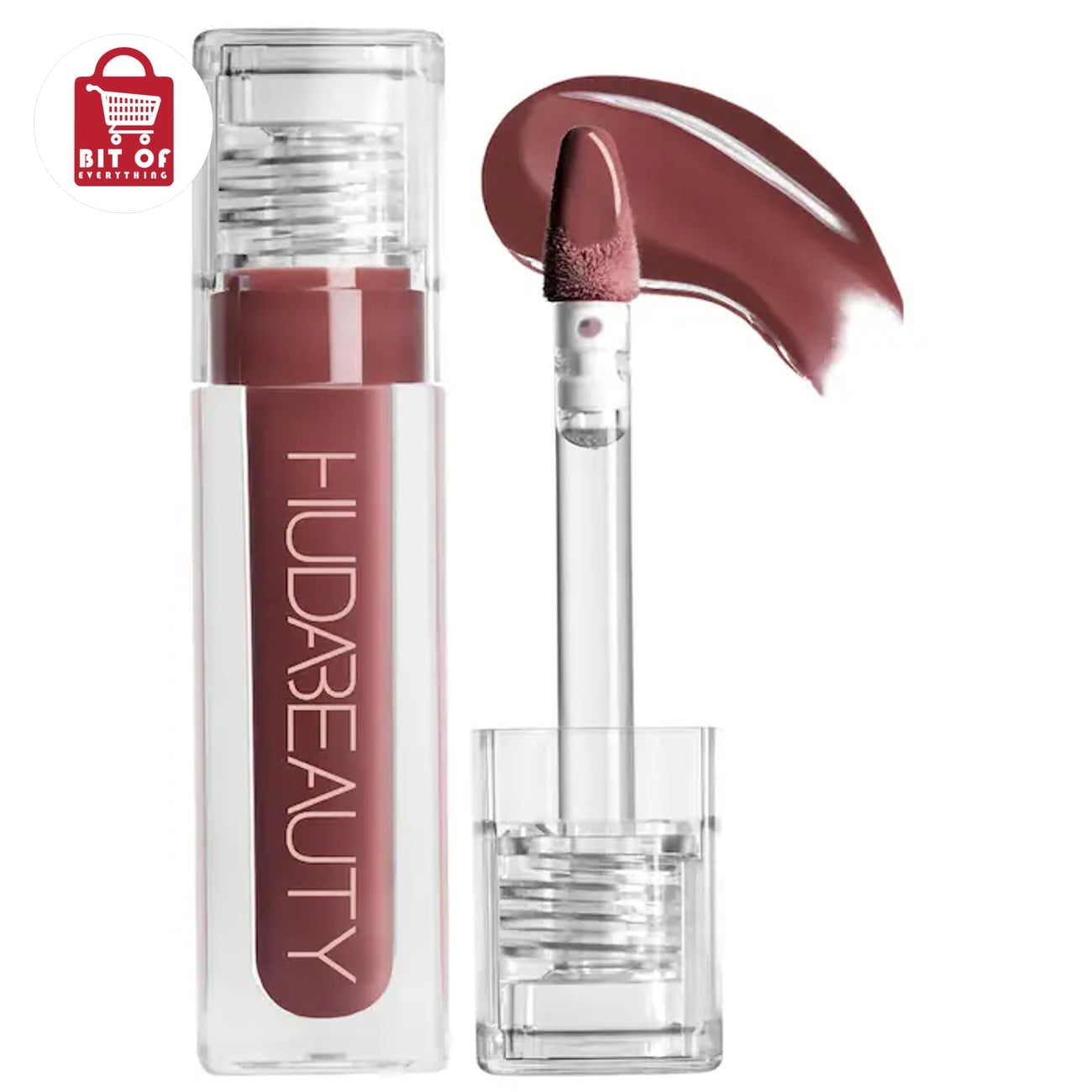 Huda Beauty Faux Filler Extra Shine Lip Gloss – Hydrating High-Shine Lip Gloss for Fuller-Looking, Juicy Lips