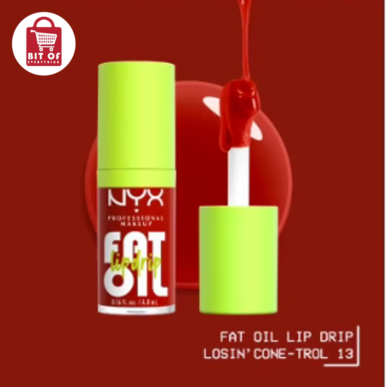 NYX Professional Makeup Fat Oil Lip Drip – Hydrating Lip Oil with Creamy, Jelly & Shimmer Finishes